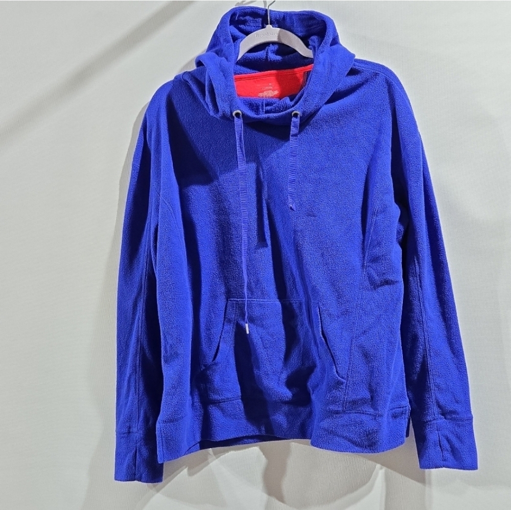 Tek Gear Vibrant Blue Fleece Hoodie Sz Large